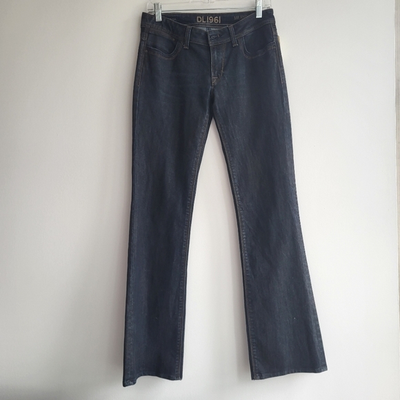DL1961 Milano Boot Cut Dark Wash ladies Jeans Size 28 - Picture 2 of 14